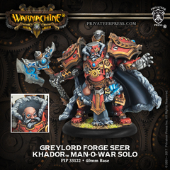 Warmachine: Khador Greylord Forge Seer Solo (metal/resin)